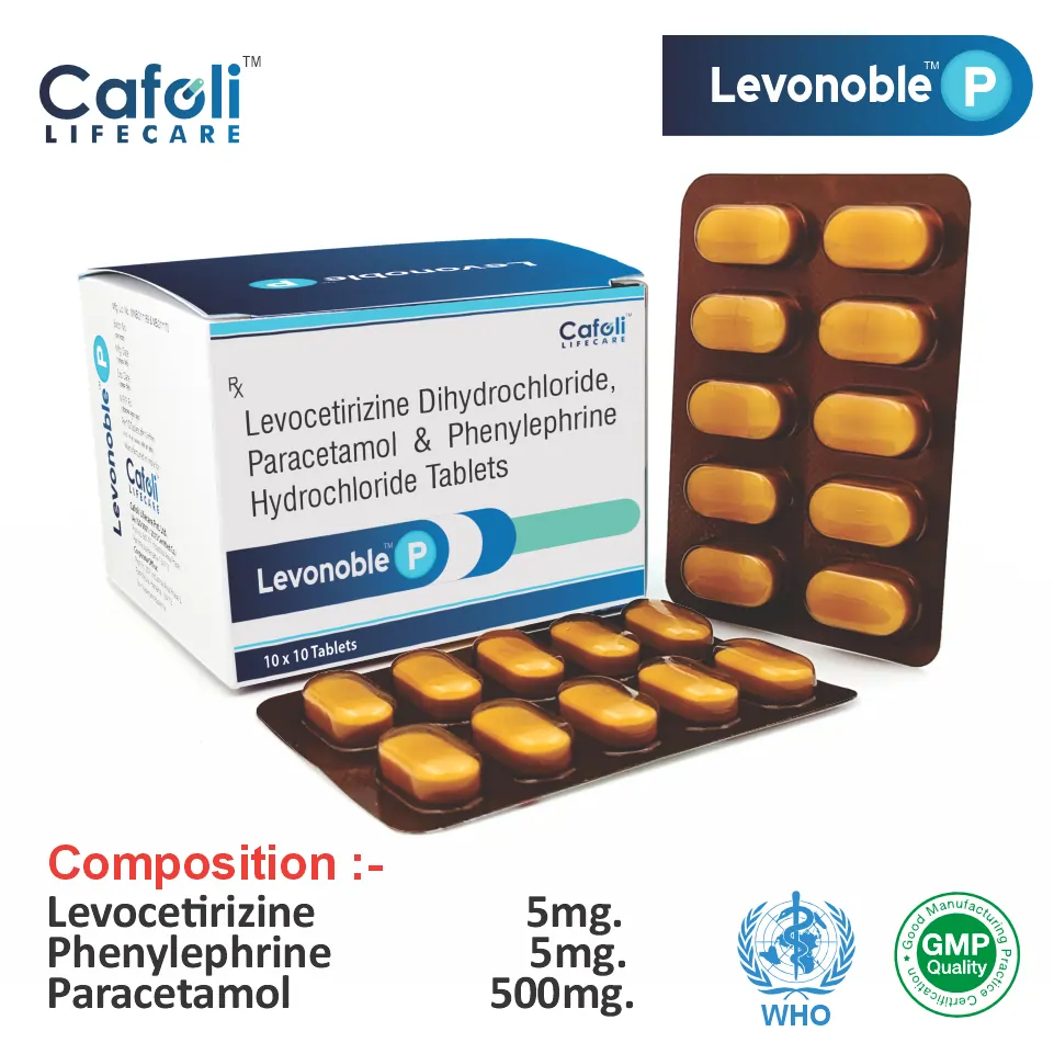 Levocetirizine Phenylephrine Paracetamol Tablet Best Price PCD Opportunity